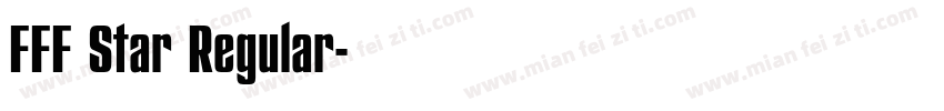 FFF Star Regular字体转换